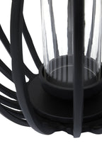 Large Matte Black Finish Lantern | Aura