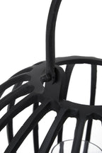 Large Matte Black Finish Lantern | Aura