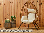 Large Natural and Black Wooden Vase | Arlo