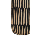 Large Natural and Black Wooden Vase | Arlo