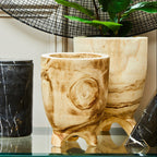 Small Natural Wooden Planter | Arlo
