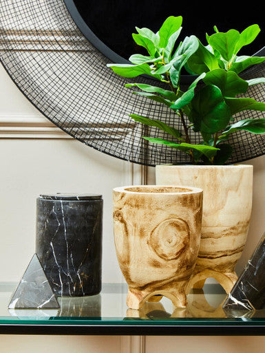 Small Natural Wooden Planter | Arlo