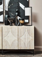 Small Wooden Black Ombre Planter | Arlo