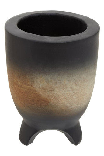 Large Wooden Black Ombre Planter | Arlo