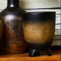 Large Wooden Black Ombre Planter | Arlo