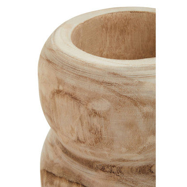Natural Wooden Vase | Arlo