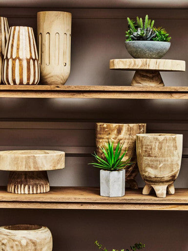 Natural Engraved Round Bowl | Arlo