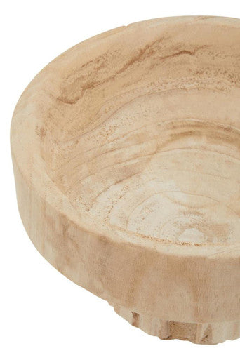 Natural Engraved Round Bowl | Arlo