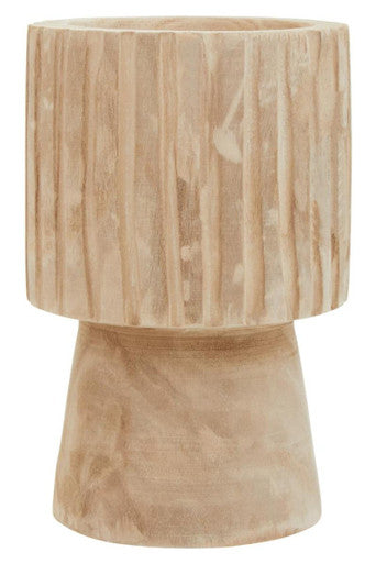 Engraved Wooden Vase | Arlo