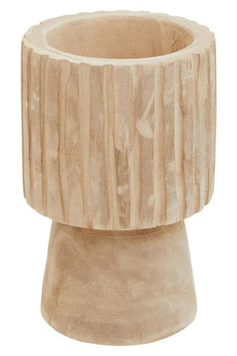 Engraved Wooden Vase | Arlo