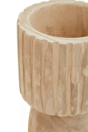 Engraved Wooden Vase | Arlo