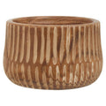 Large Brown and Natural Wooden Planter | Arlo