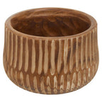 Large Brown and Natural Wooden Planter | Arlo