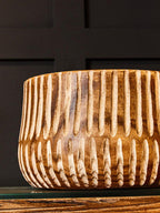 Large Brown and Natural Wooden Planter | Arlo