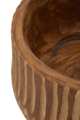Large Brown and Natural Wooden Planter | Arlo
