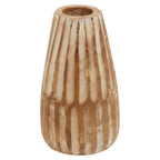 Large Wooden Engraved Vase | Arlo