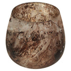 Brown Marble Effect Small Candle Holder | Garan
