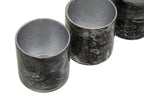 Set of 3 Grey Marble Effect Tealight Holders | Garan