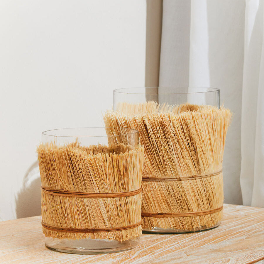 Natural Medium Candle Holder | Kuta