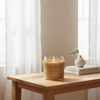Natural Medium Candle Holder | Kuta