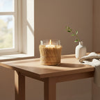 Natural Medium Candle Holder | Kuta