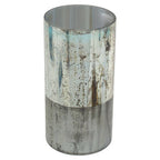 Large Glass Vase in Metallic Antique Finish | Gaia
