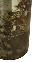 Medium Glass Vase in Metallic Antique Finish | Gaia