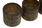 Set of 3 Mosaic Glass Tealight Holders | Gaia