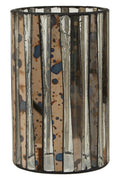 Smoked Antique Finish Large Candle Holder | Gaia