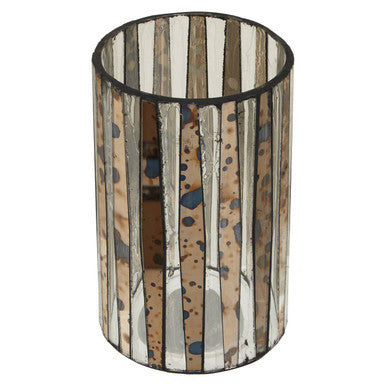 Smoked Antique Finish Large Candle Holder | Gaia