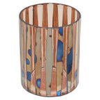 Pink Antique Finish Small Candle Holder | Gaia