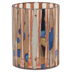 Pink Antique Finish Small Candle Holder | Gaia