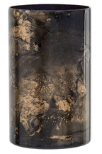 Black and Gold Marble Effect Large Candle Holder | Gaia