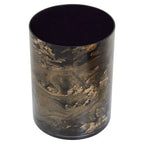 Black and Gold Marble Effect Small Candle Holder | Gaia