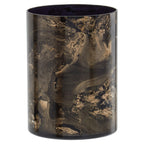 Black and Gold Marble Effect Small Candle Holder | Gaia