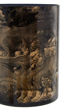 Black and Gold Marble Effect Small Candle Holder | Gaia