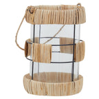 Natural and Black Large Lantern | Kuta
