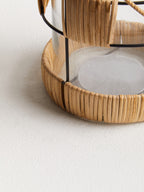 Natural and Black Large Lantern | Kuta