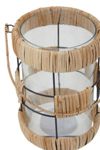 Natural and Black Large Lantern | Kuta