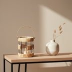 Natural and Black Small Lantern | Kuta