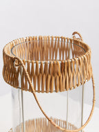Natural and White Large Lantern | Kuta