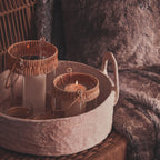 Natural and White Small Lantern | Kuta
