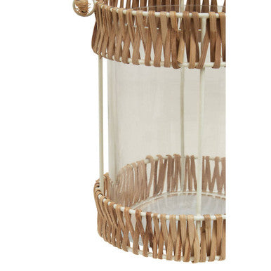 Natural and White Small Lantern | Kuta