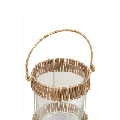 Natural and White Small Lantern | Kuta