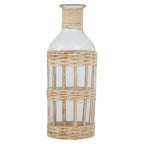 Natural Cane and Glass Large Vase | Kuta