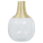 Glass and Gold Large Vase | Glynn