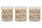 Set of 3 Natural Tealight Holders | Kuta