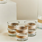 Set of 3 Natural Tealight Holders | Kuta