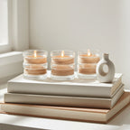 Set of 3 Natural Tealight Holders | Kuta
