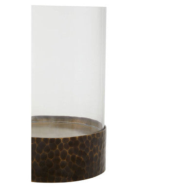 Large Antique Gold Candle Holder | Akola